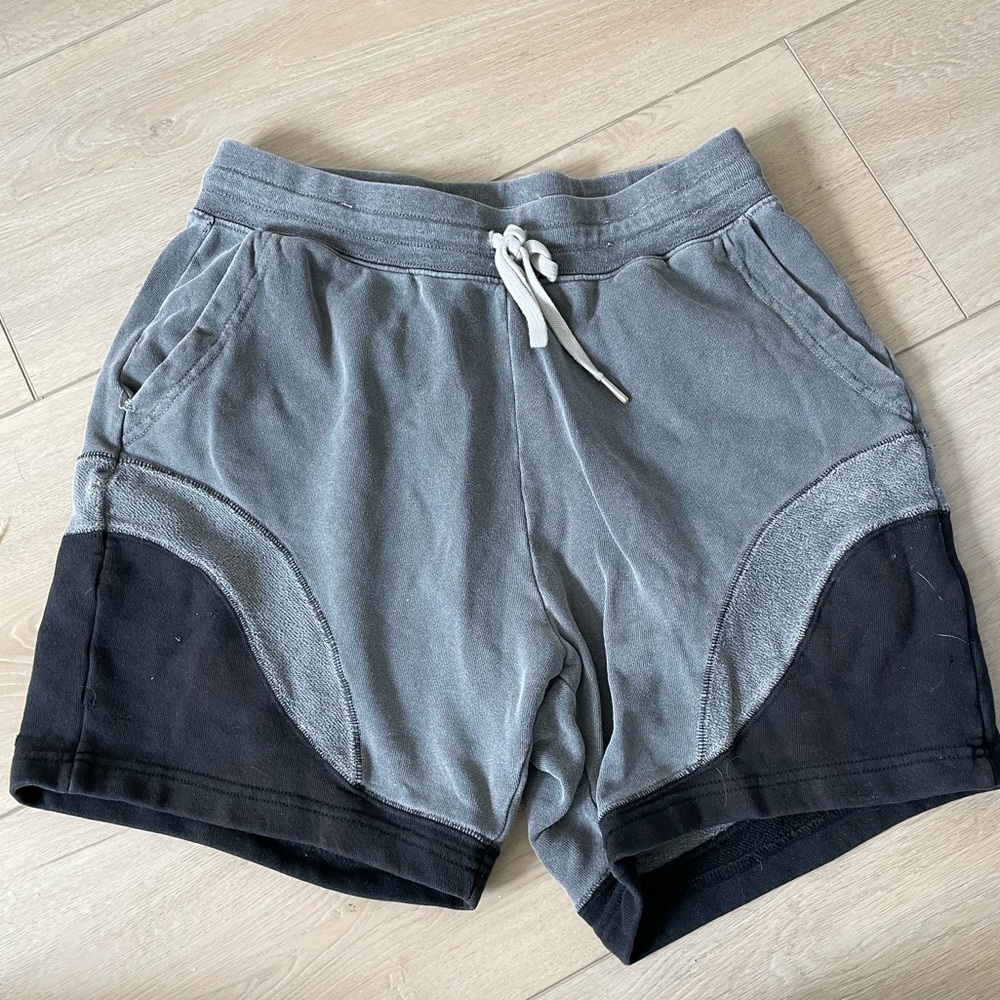 Men's John Elliot black and gray shorts